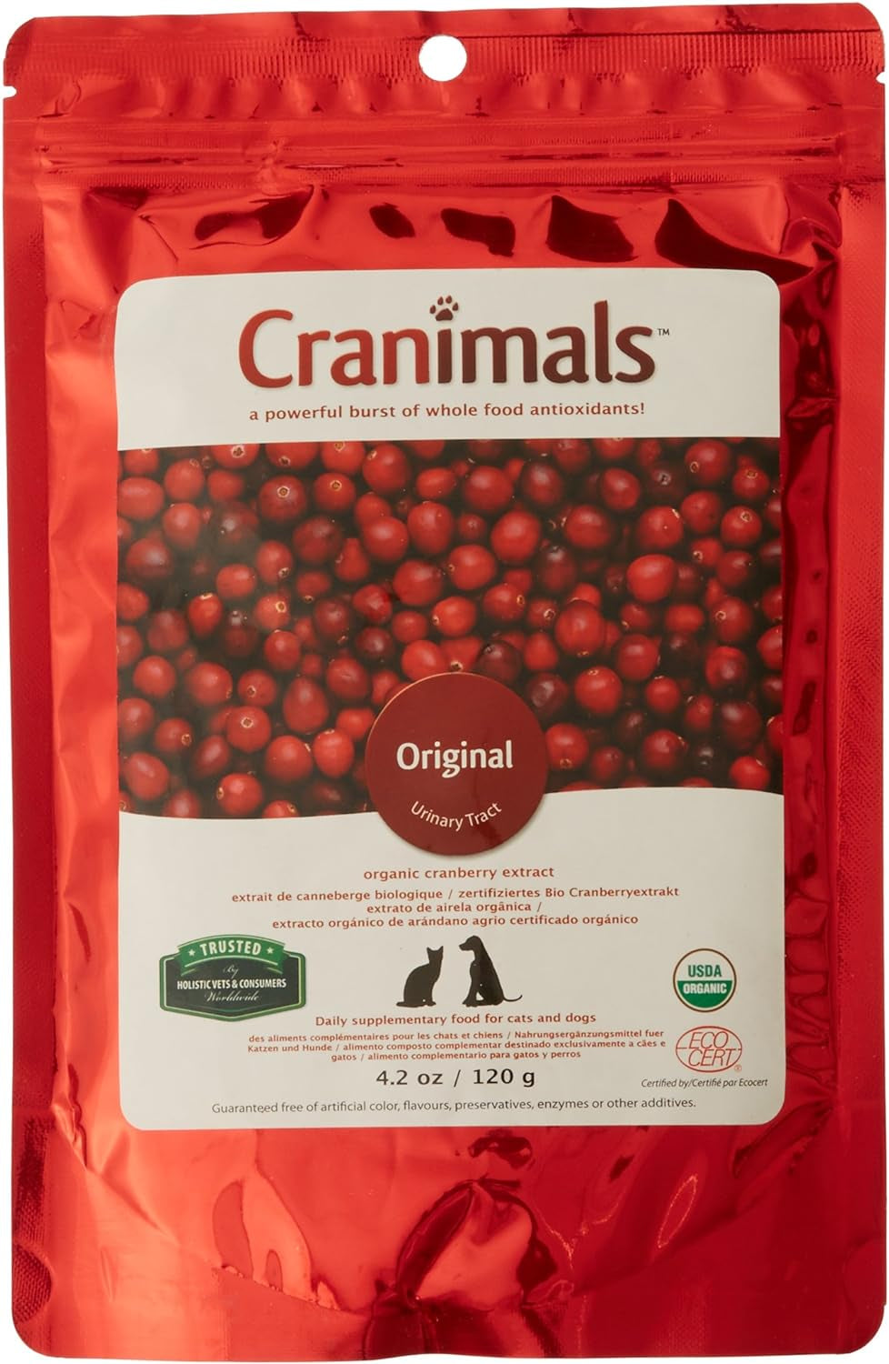 Organic Cranberry Cat and Dog Supplement, Prevents Utis, Incontinence ... - Cranberry Powder For Cat Uti