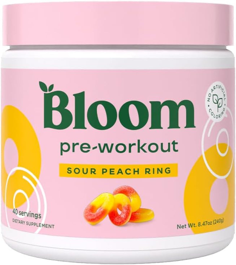 Bloom Nutrition Original Pre Workout Powder, Amino Energy with Beta Alanine, 85Mg Natural Caffeine from Green Tea Extract, Sugar Free & Keto Friendly Drink Mix for Low Intensity Workouts, Fruit Punch