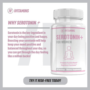 Serotonin Supplements for Women - Supports Healthy Serotonin Levels, Improves Mood, & More - Serotonin Supplement - Mood Support Supplement - Mood Support Supplements Women - 5 HTP - 1 Fl Oz