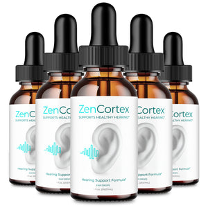 (5 Pack) Zencortex Drops for Tinnitus, Relief for Ringing Ears Drops (5 Bottles)