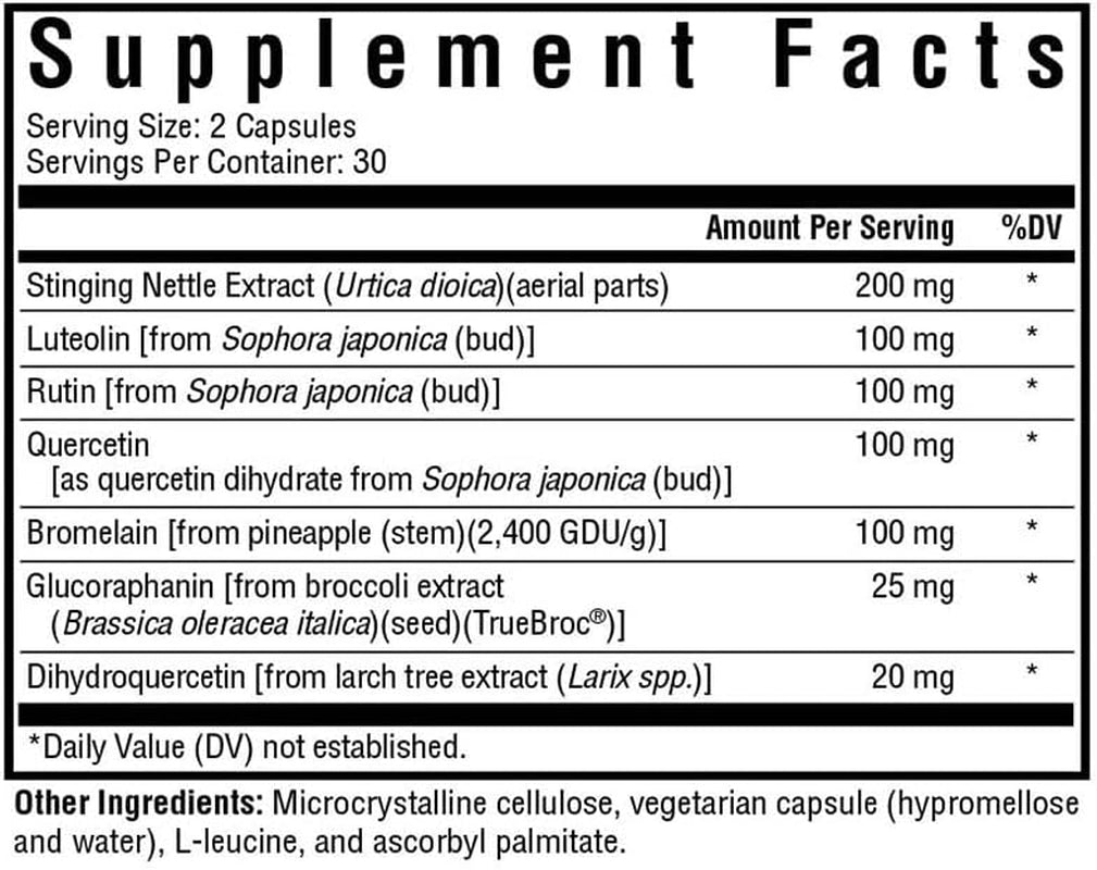 Seeking Health Histaminx - Supplement with Bromelain & Flavonoids - Formula Aids Healthy Swelling Responses & Seasonal Comfort - Support Immune System with Antioxidants - 60 Capsules