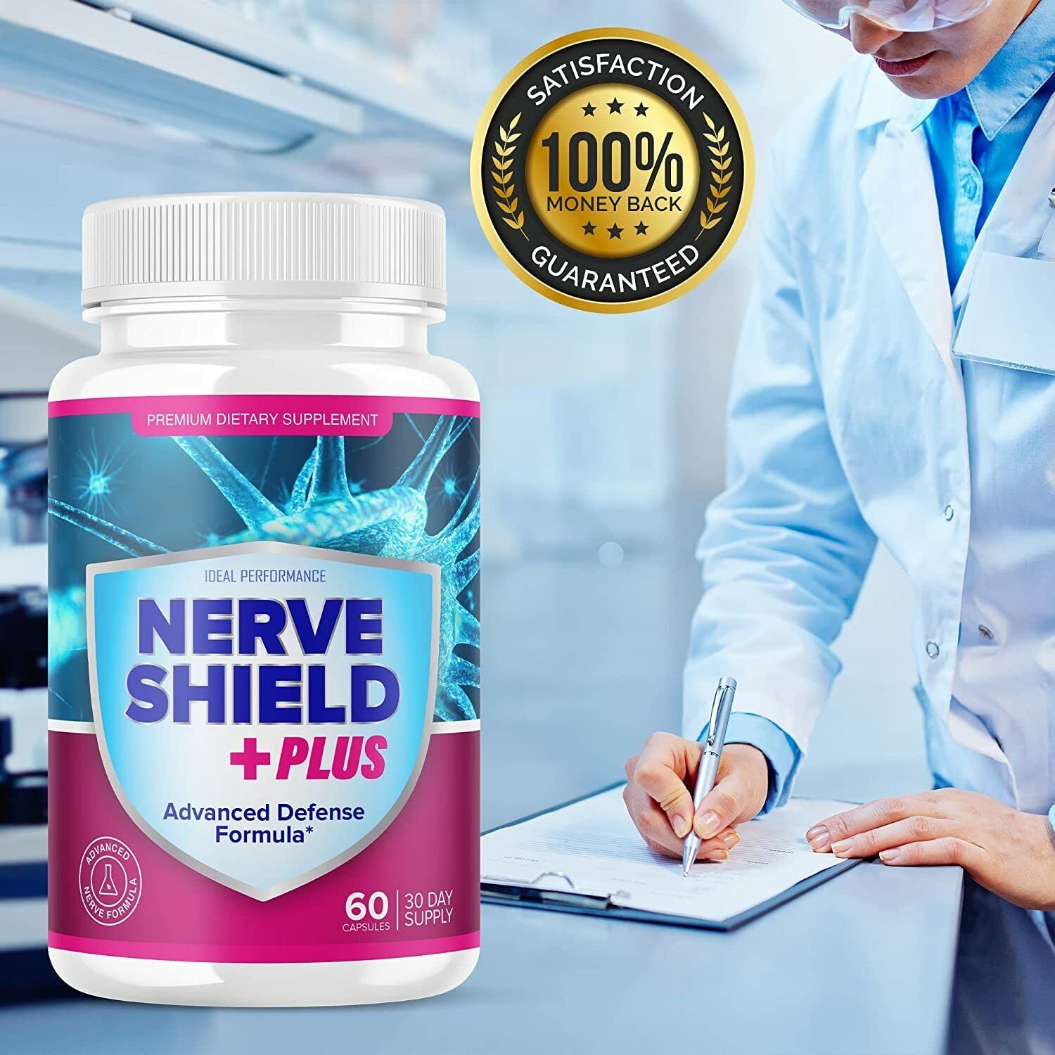 Nerve Shield plus Pills Original Supplement Advanced Nerve Formula 120 Cap 2Pack