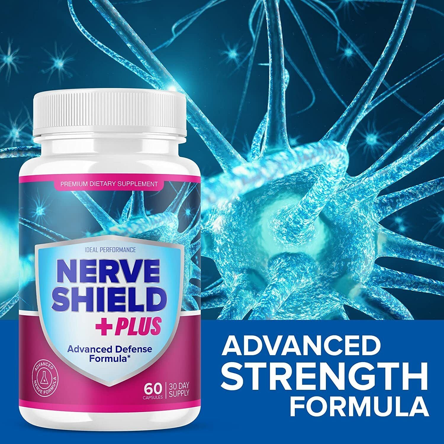 Nerve Shield plus Pills Original Supplement Advanced Nerve Formula 120 Cap 2Pack