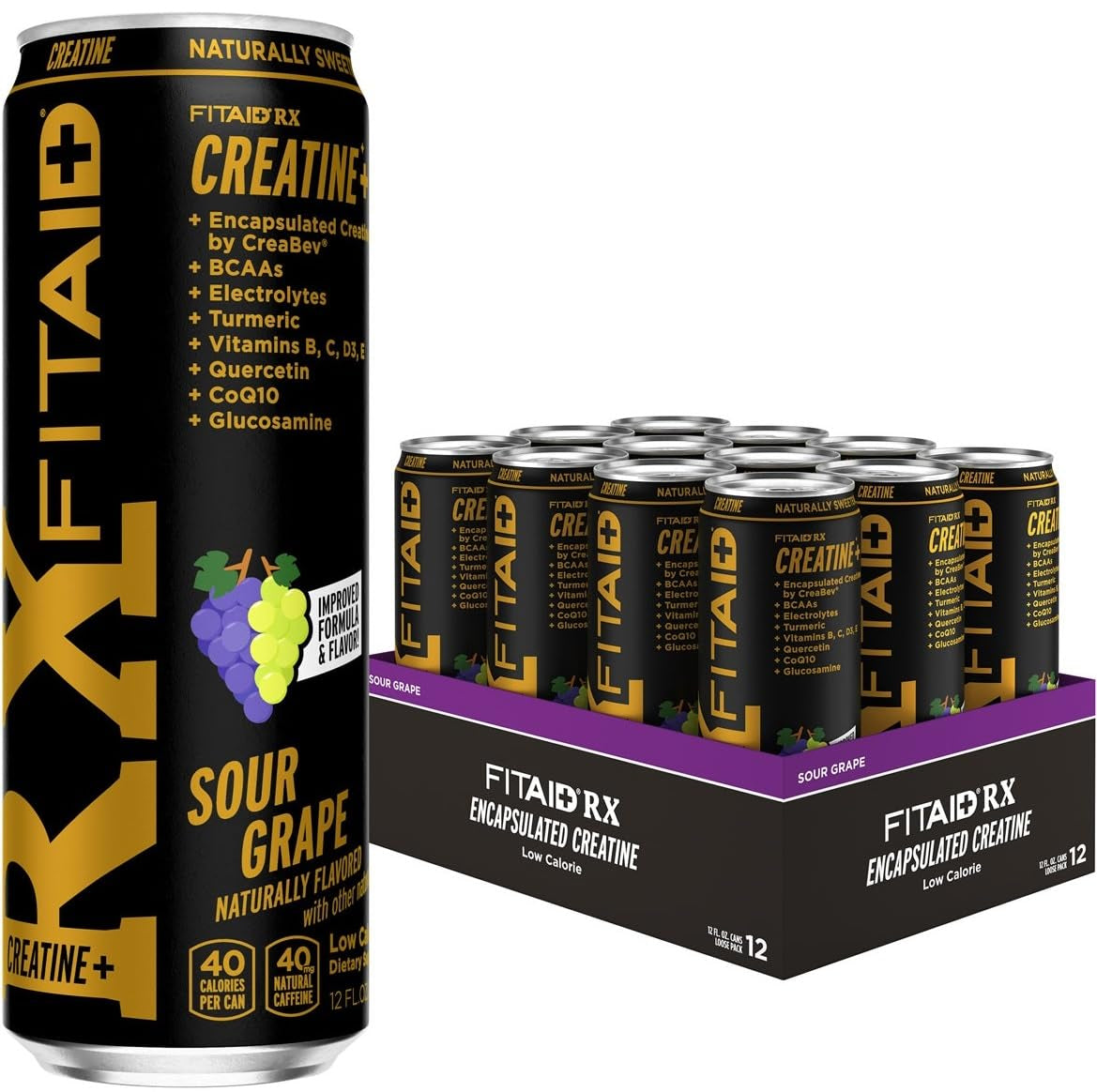 LIFEAID FITAID RX Recovery Blend plus Creatine, Contains Bcaas, Glucos ...