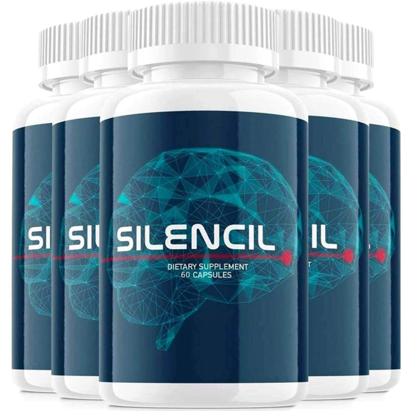 Silencil Premium Tinnitus Support Relief Supplement Capsules 300 Caps (5 Pack)