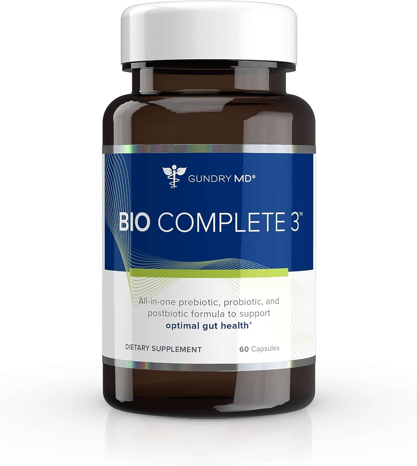 ® Bio Complete 3 - Prebiotic, Probiotic, Postbiotic to Support Optimal Gut Health, 30 Day Supply (New Formula)