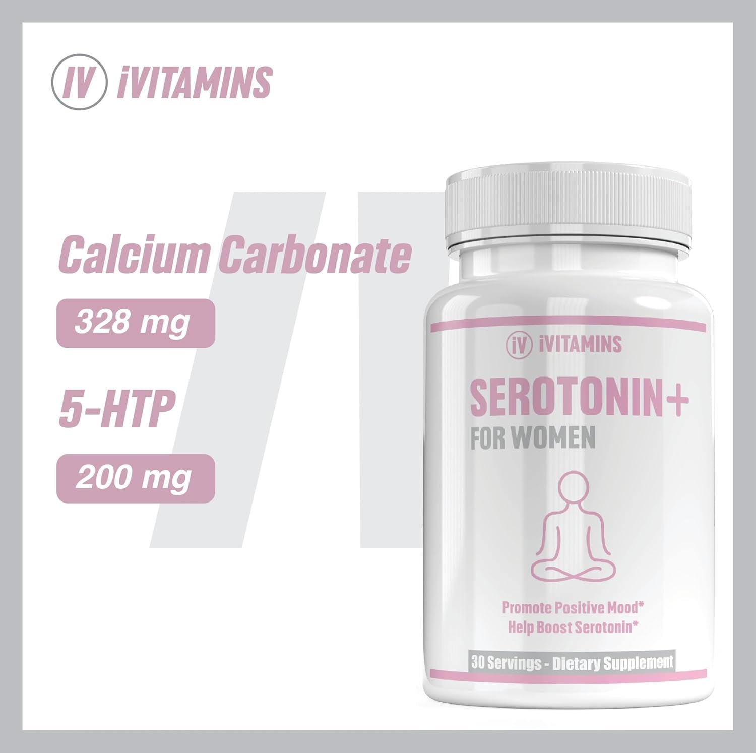 Serotonin Supplements for Women - Supports Healthy Serotonin Levels, Improves Mood, & More - Serotonin Supplement - Mood Support Supplement - Mood Support Supplements Women - 5 HTP - 1 Fl Oz