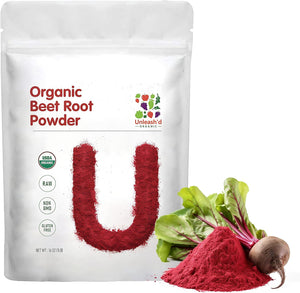 Organic Beet Root Powder 16 Oz (Packaging May Vary) Superfood Natural Nitric Oxide Booster Raw & Non-Gmo Boost Stamina and Increases Energy