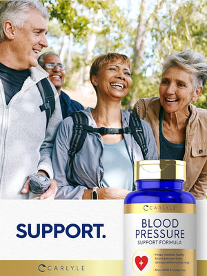 Carlyle Blood Pressure Supplements | 60 Coated Tablets | Blood Pressure Support Formula | Vegetarian, Non-Gmo, Gluten Free