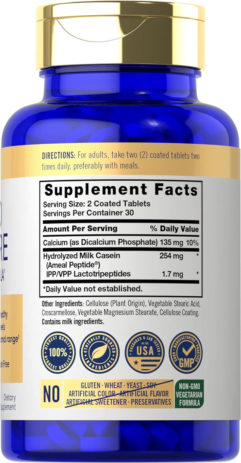 Carlyle Blood Pressure Supplements | 60 Coated Tablets | Blood Pressure Support Formula | Vegetarian, Non-Gmo, Gluten Free