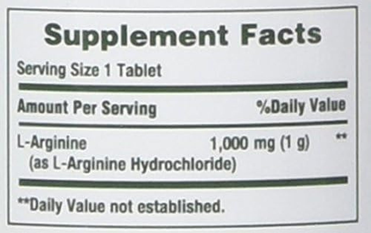 Nature'S Bounty L-Arginine 1000 Mg, 50 Tablets (Pack of 3)