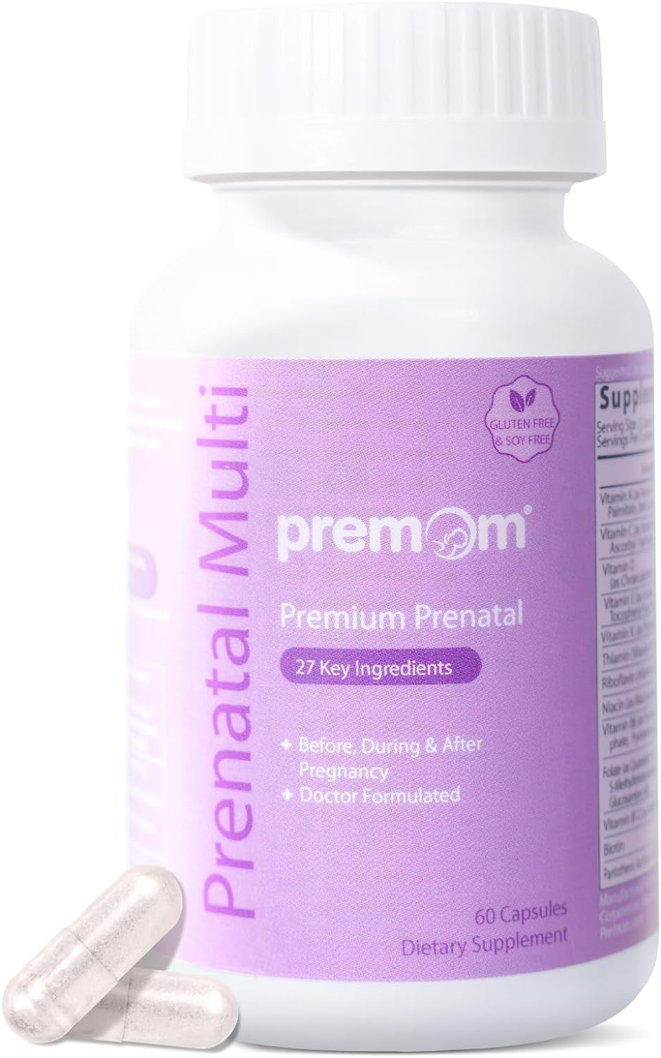 Multivitamin for Women - Prenatal Formula Vitamin Supplements: Methyl ...