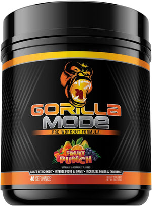 Gorilla Mode Pre Workout - Massive Pumps · Laser Focus · Energy · Power - L-Citrulline, Creatine, L-Tyrosine, Betaine, Hydroprime®, Alpha-Gpc, 400Mg Caffeine, Huperzine a - 800G (Watermelon)