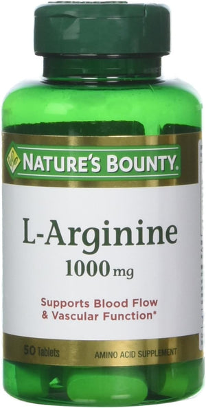 Nature'S Bounty L-Arginine 1000 Mg, 50 Tablets (Pack of 3)