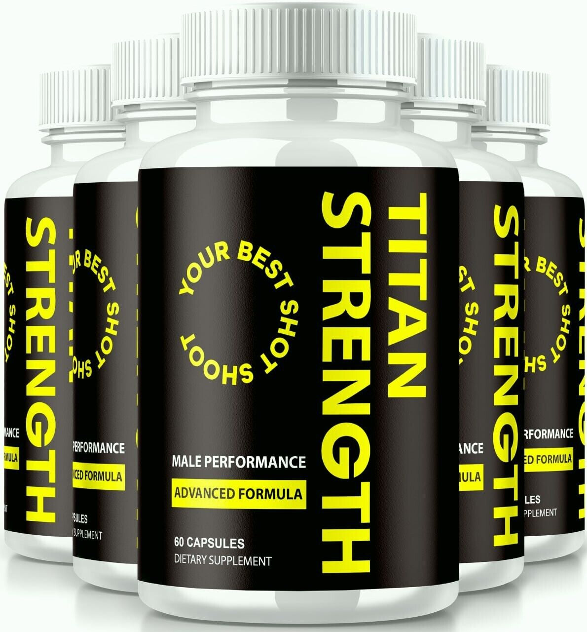 (5 Pack) Titan Strength Pills for Men, Titan Strength Volume & Energy Enhancer