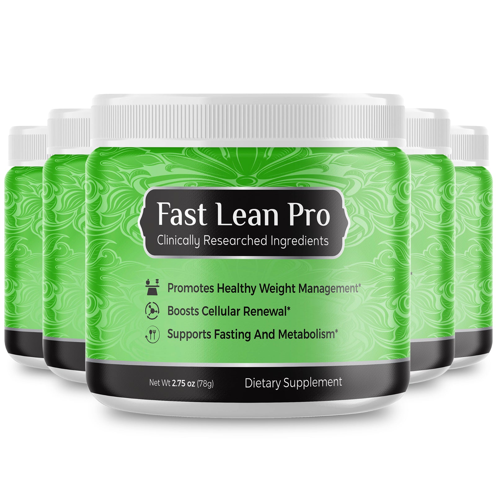 Fast Lean Pro Advanced Supplement Powder Official Formula (5 Pack ...