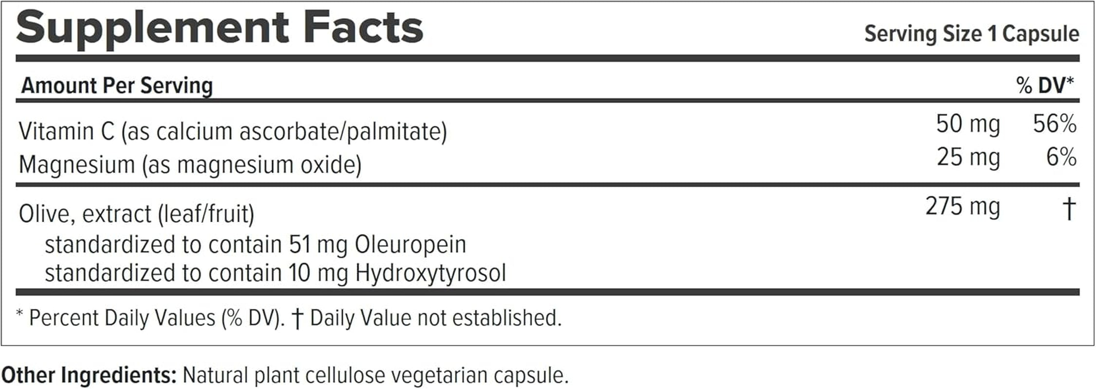 ANDREW LESSMAN Olive Complex – 240 Capsules – Leaf and Fruit Extracts. Standardized for Oleuropein and Hydroxytyrosol to Support Cardiovascular and Immune Health. Small Easy to Swallow Capsules