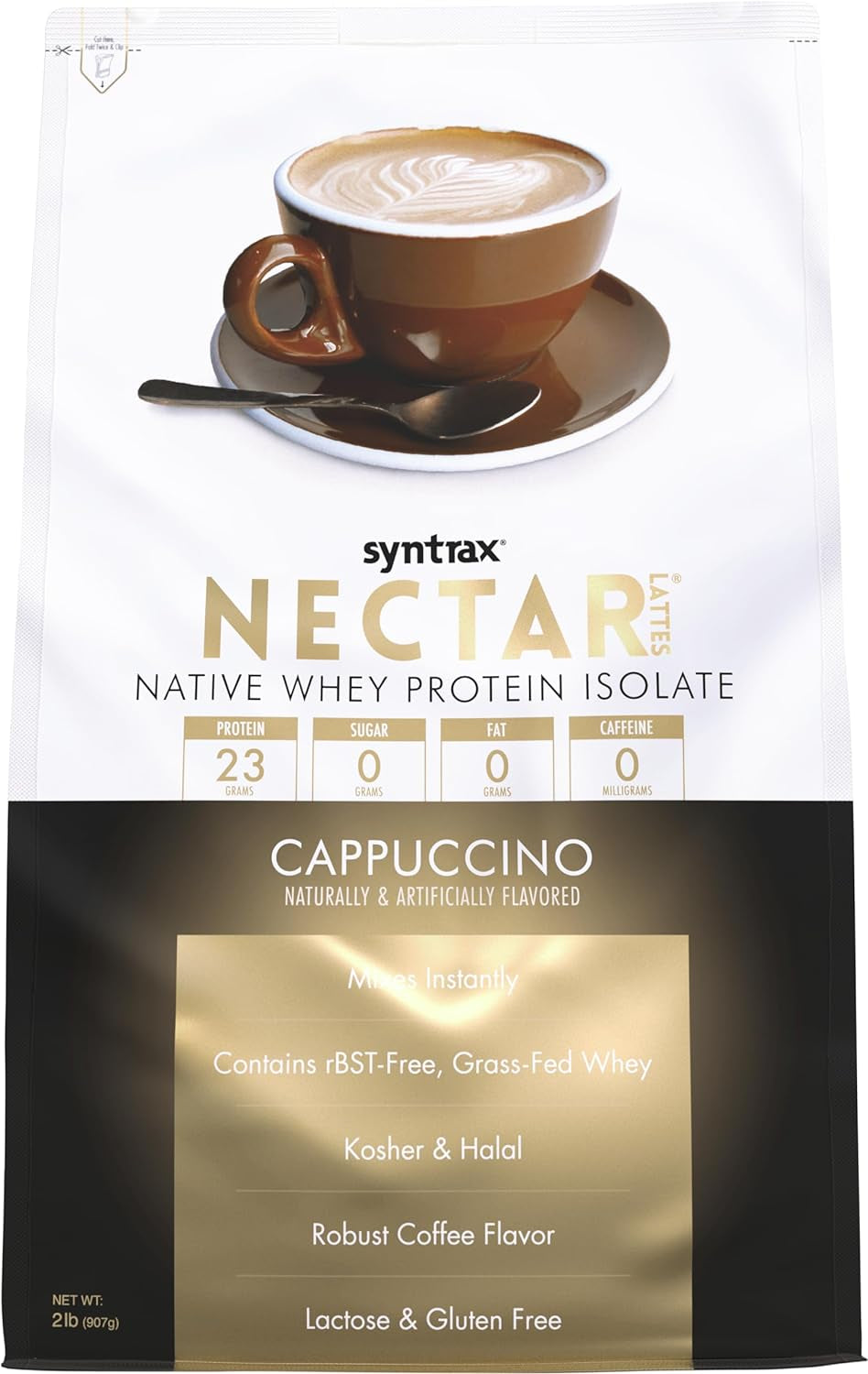 Syntrax Nutrition Nectar Lattes, 100% Whey Isolate Protein Powder, Cap ...