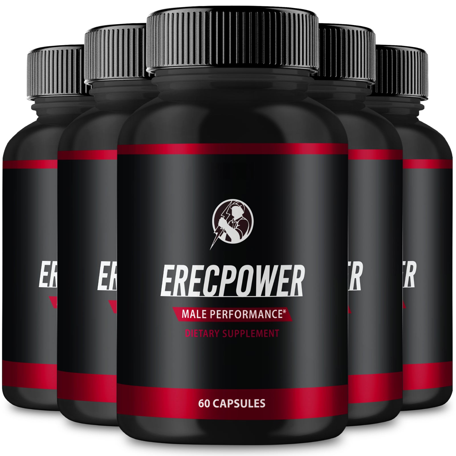 (5 Pack) Erecpower HGW Capsules Men Supplement Men Health Support (300 Capsules)