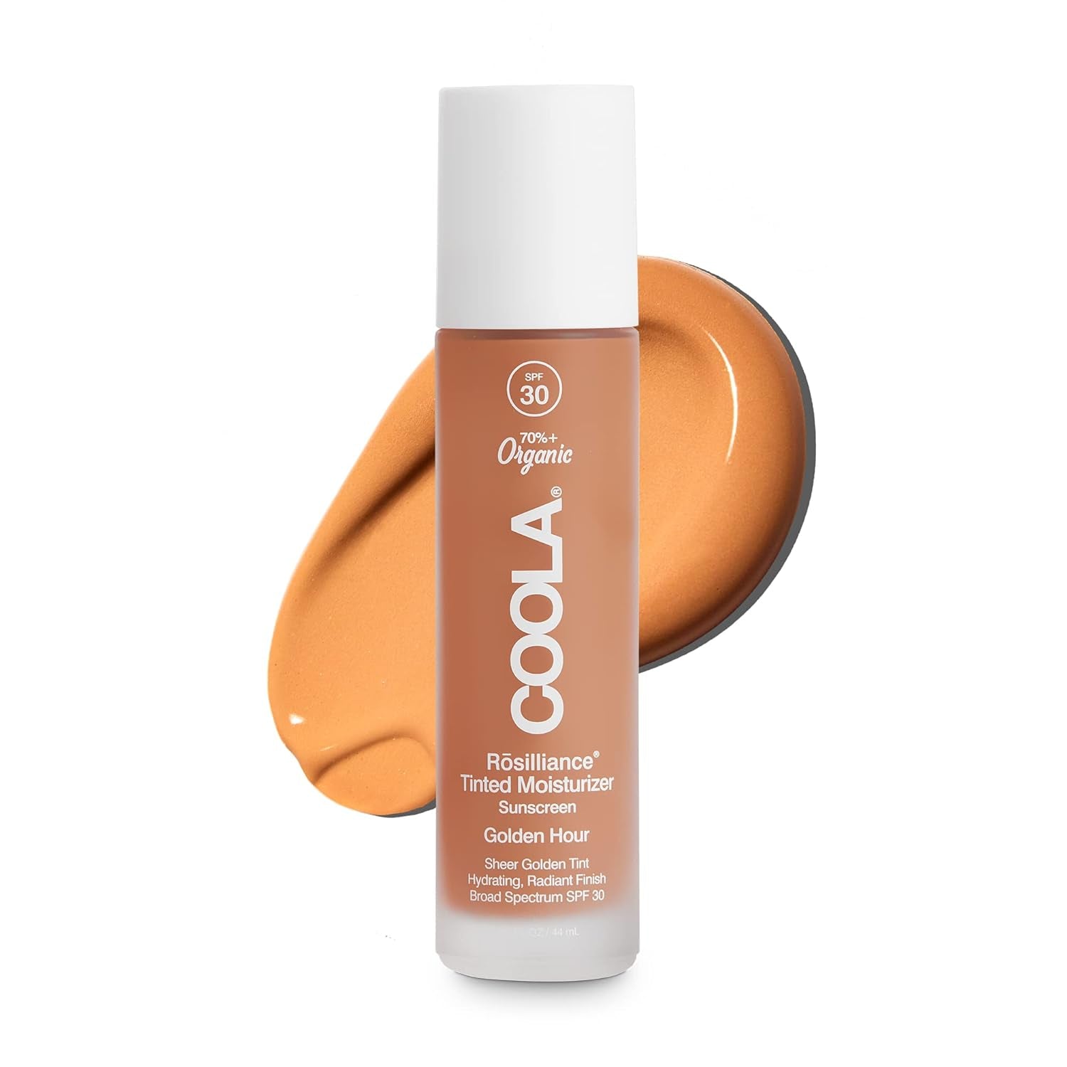 COOLA Organic Rosilliance BB Cream with SPF 30, Tinted Moisturizer Sunscreen & Foundation, Dermatologist Tested, 1.5 Fl Oz