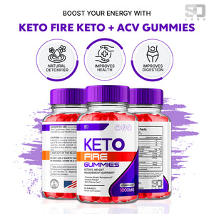 Keto Fire ACV Gummies - Support Fat Burning and Healthy Metabolism (1 Pack)