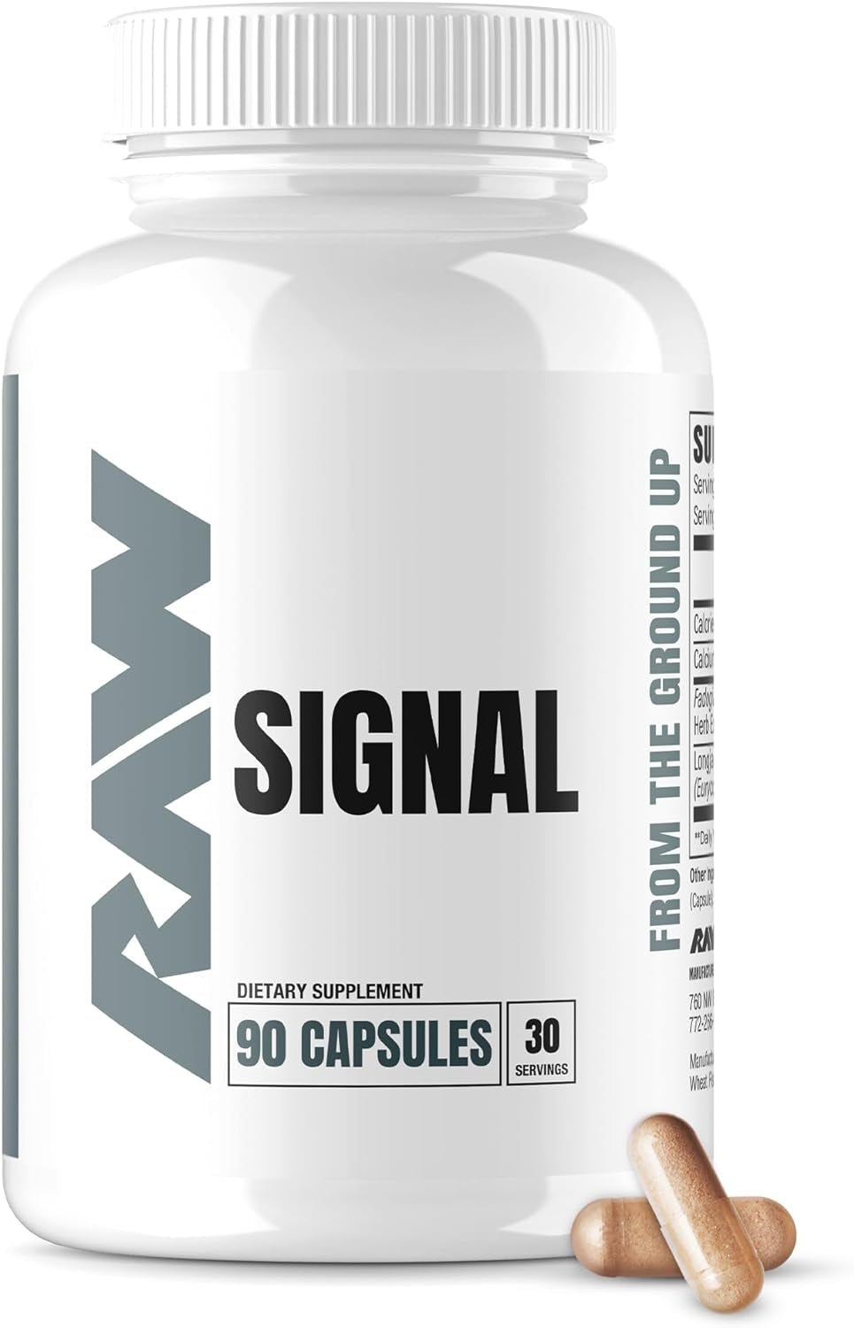 RAW Signal Fadogia Agrestis & Tongkat Ali Supplement, 90 Capsules - Tongkat Ali for Men with (Longjack Root Extract) & Fadogia Agrestis - Maximize & Boost Male Performance