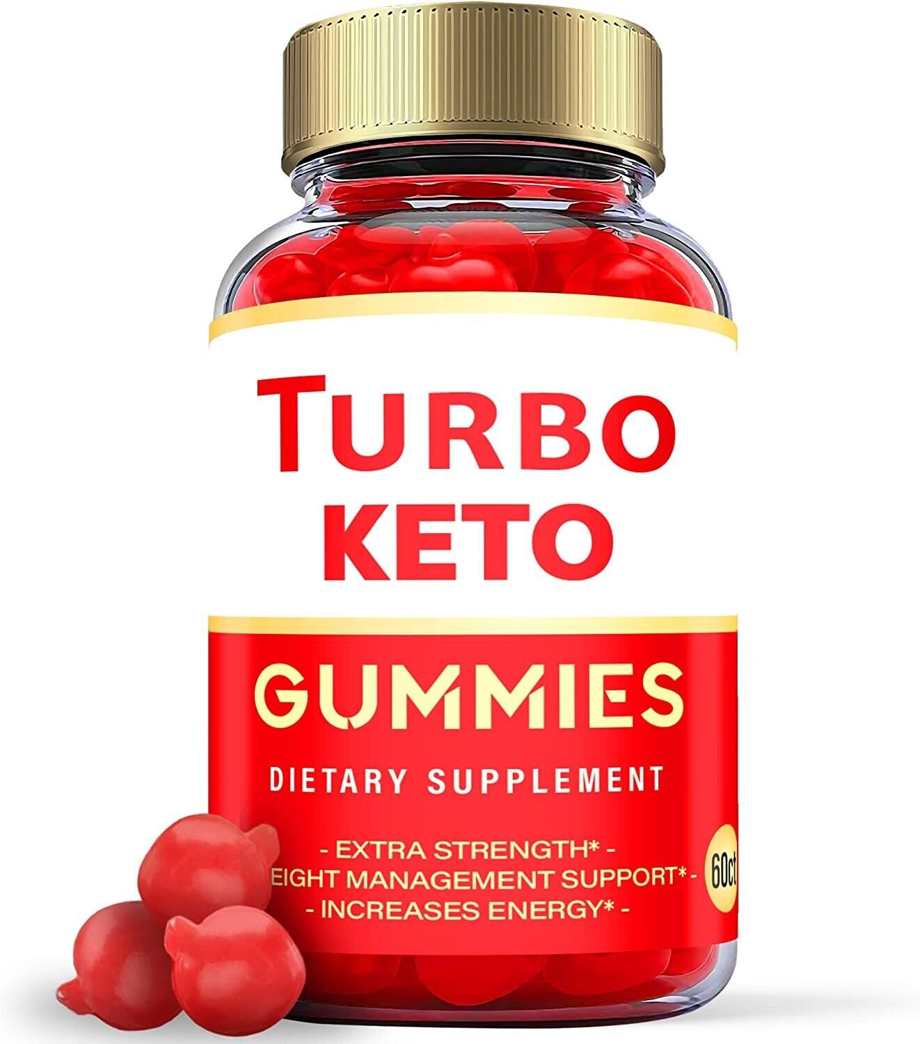 (1 Pack) Turbo Keto ACV Gummies - Vegan Keto Gummies, Weight Loss - 60 Gummies