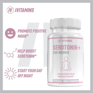 Serotonin Supplements for Women - Supports Healthy Serotonin Levels, Improves Mood, & More - Serotonin Supplement - Mood Support Supplement - Mood Support Supplements Women - 5 HTP - 1 Fl Oz