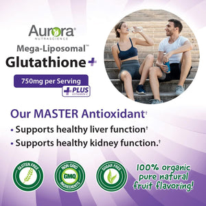 , Mega-Liposomal Glutathione+ Vitamin C, Liver, Antioxidants, and Detoxification*, 750 Mg per Serving,16 Fl Oz (480 Ml)