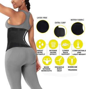 Waist Trainer Belt for Women Man - Waist Trimmer Weight Loss Ab Belt - Slimming Body Shaper