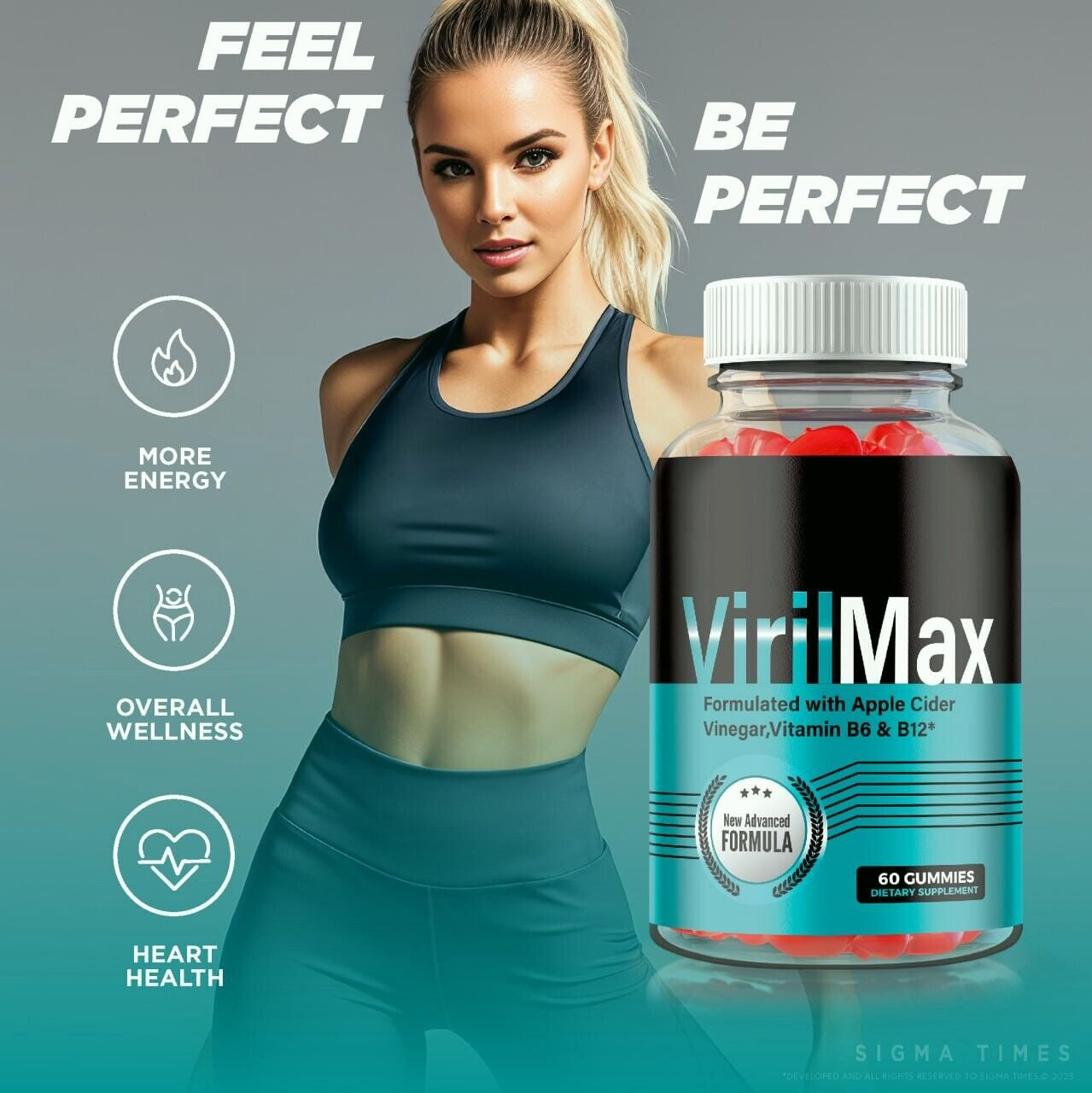 Virilmax Maximum Strength Weight Loss & Energy Gummies for Men 60Ct