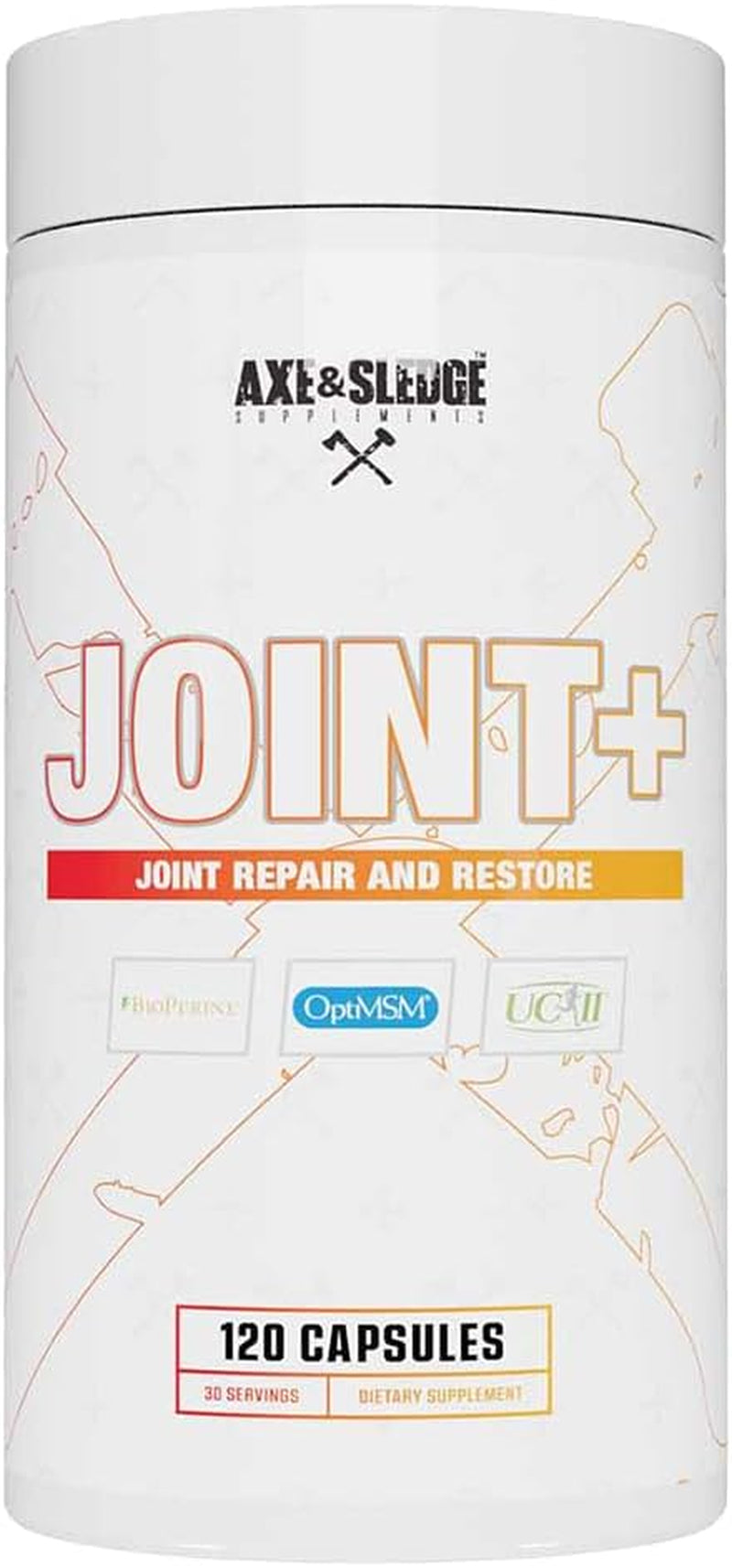 Axe & Sledge Joint+, Joint Health Support Supplement with UC-II Collag ...