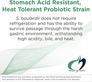 Designs for Health Floramyces 500Mg Saccharomyces Boulardii Probiotic - Gut Health Supplements - Shelf-Stable Digestive Probiotics for GI Health - Dairy-Free, Vegan Probiotic (60 Capsules)