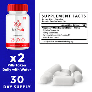 Biopeak Men Enhancement Capsules, Biopeak Pills Last Longer Biggerd (3 Pack)