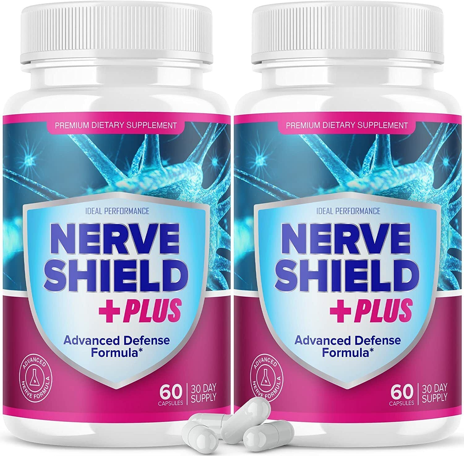 Nerve Shield plus Pills Original Supplement Advanced Nerve Formula 120 Cap 2Pack