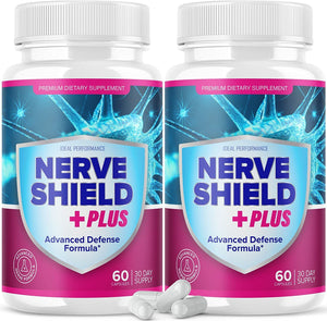 Nerve Shield plus Pills Original Supplement Advanced Nerve Formula 120 Cap 2Pack