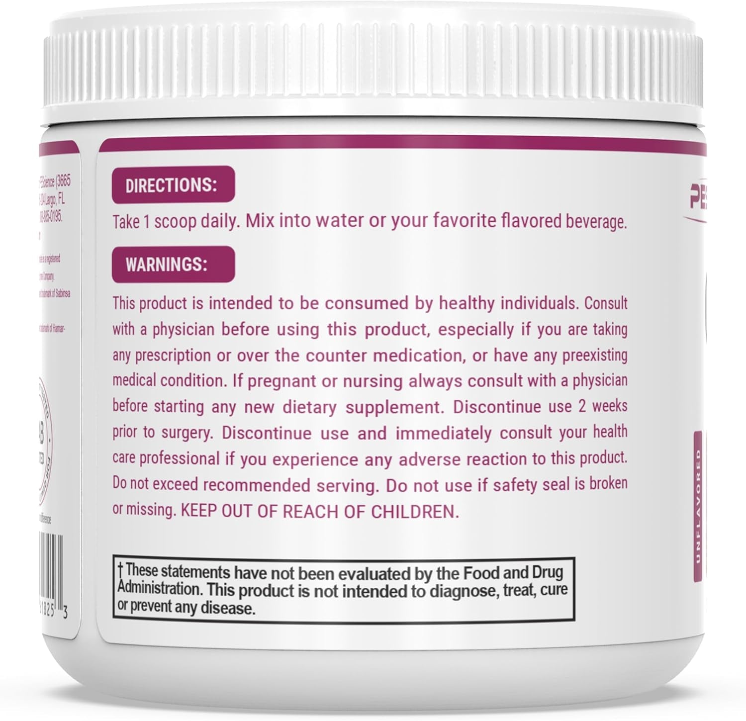 Pescience Complete GI, Unflavored, Probiotic with Zinc Carnosine, Digestive Enzyme, & Prebiotic Fiber Powder, 30 Serving