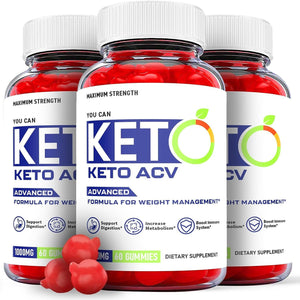 You Can Keto Gummies - You Can Keto ACV Gummys for Weight Loss ORIGINAL - 3 Pack