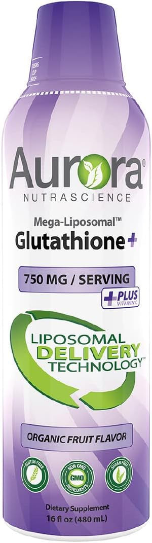 , Mega-Liposomal Glutathione+ Vitamin C, Liver, Antioxidants, and Detoxification*, 750 Mg per Serving,16 Fl Oz (480 Ml)