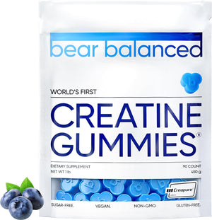 Creatine Gummies for Men & Women - Creatine Monohydrate, L-Theanine, L-Tyrosine & B12 for Muscle Growth, Strength, and Focus, Watermelon Burst, 1 Pack